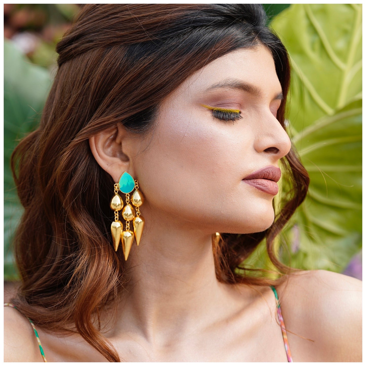 Gilded Raindrop Earrings