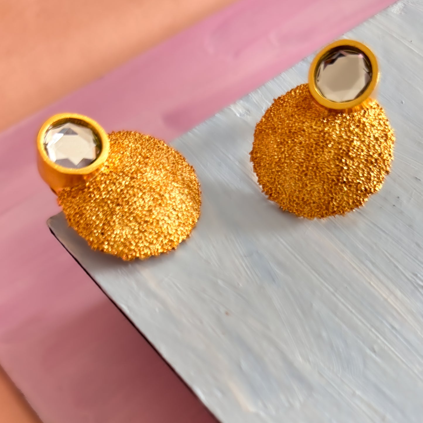 Pebble Mirror Studs