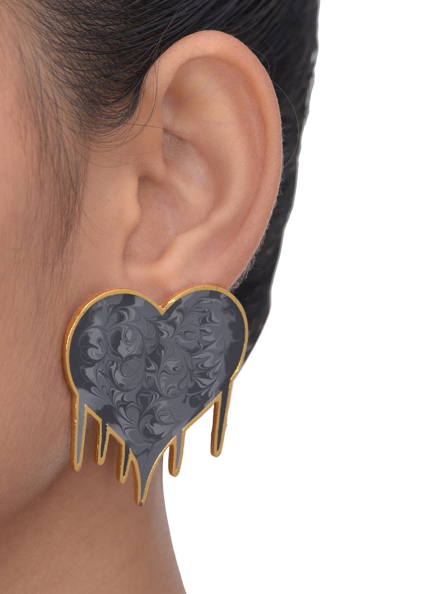 Hearts full of love earrings- pink