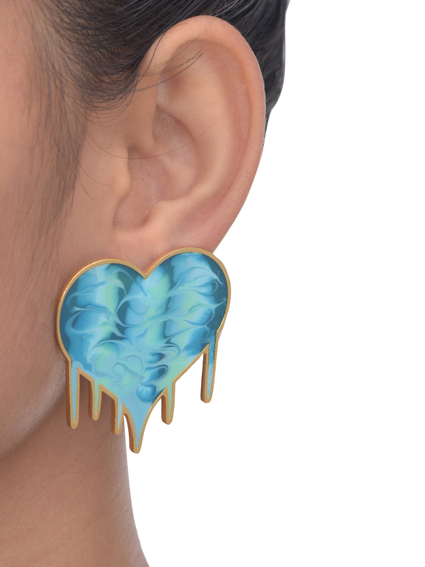 Hearts full of love earrings- pink