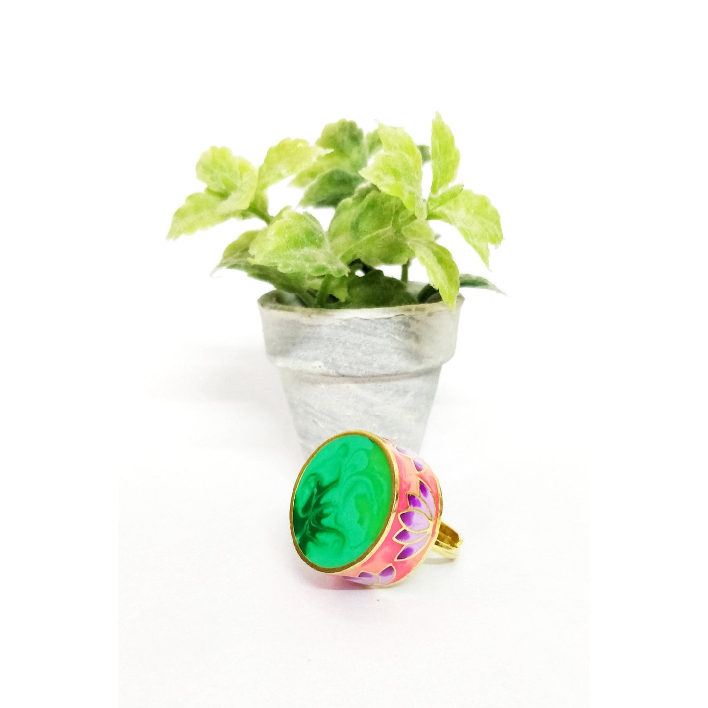 Statement Lotus Ring