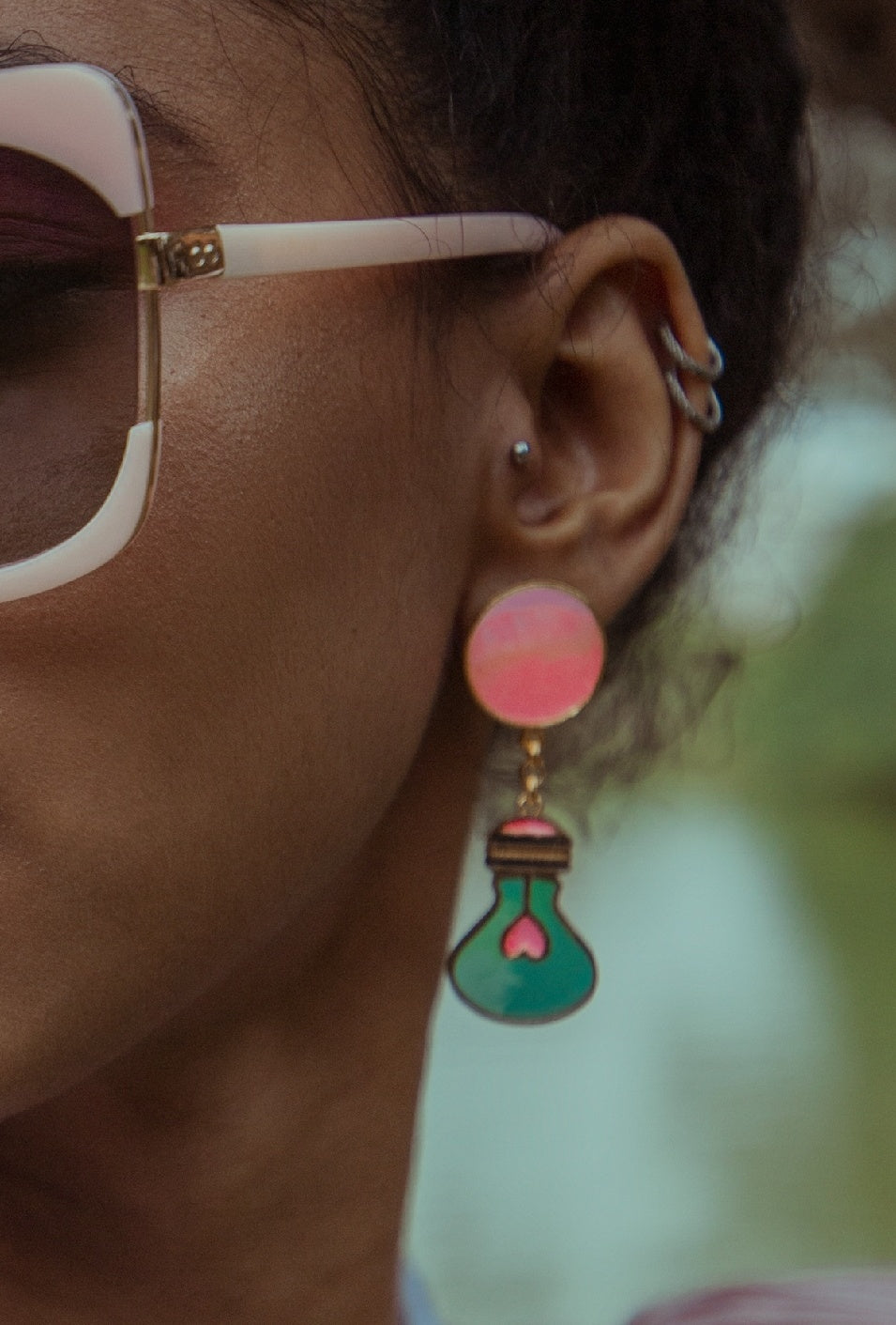 Bright bulb earrings