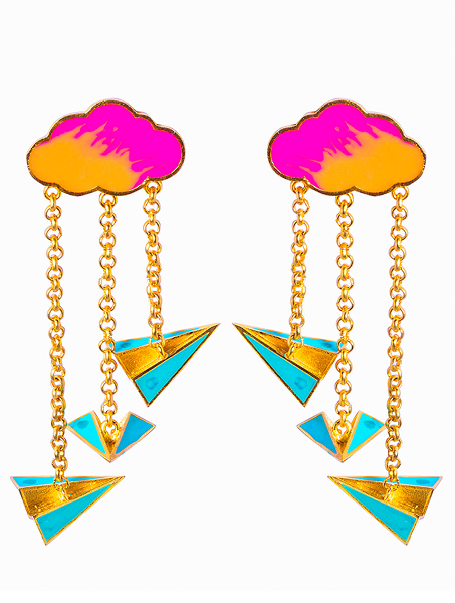 Paper Plane Earrings