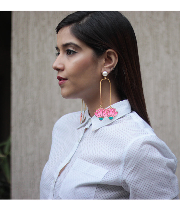 Spring Bloom Pearl Earrings