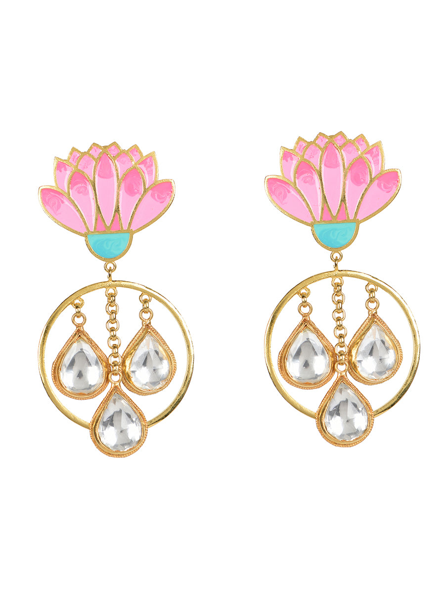 Spring Bloom Jadau Earrings