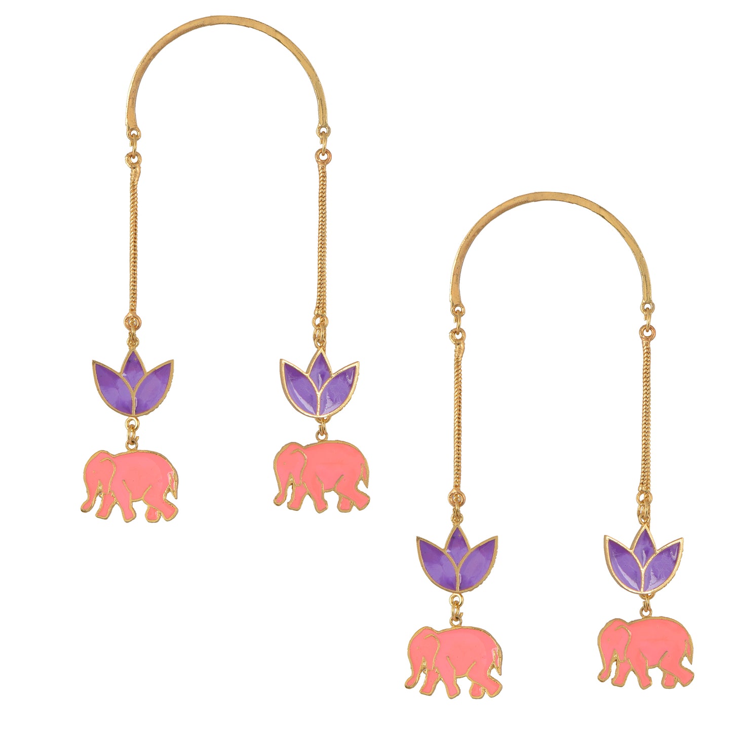 Elephant lotus danglers