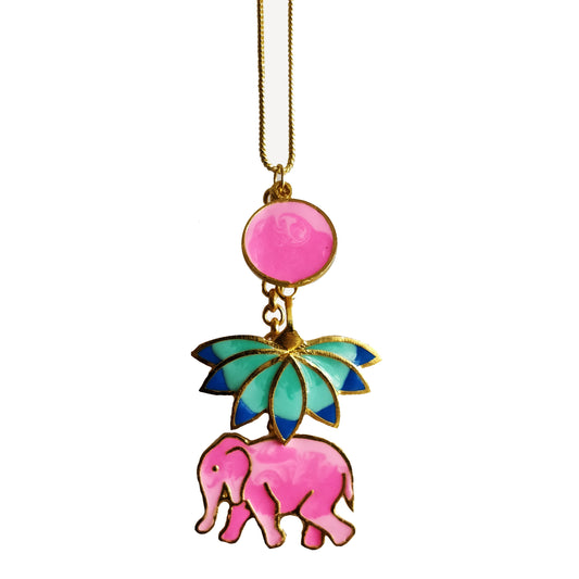 Elephant Lotus Pendant