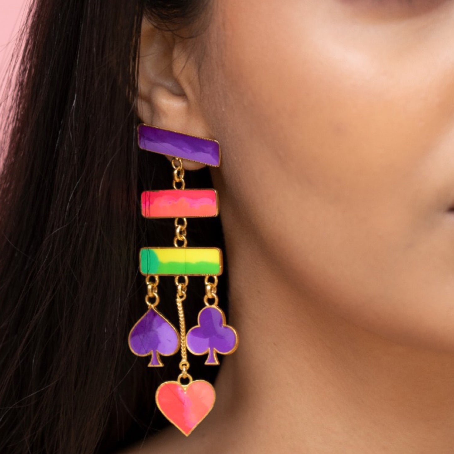 Teen Patti earrings