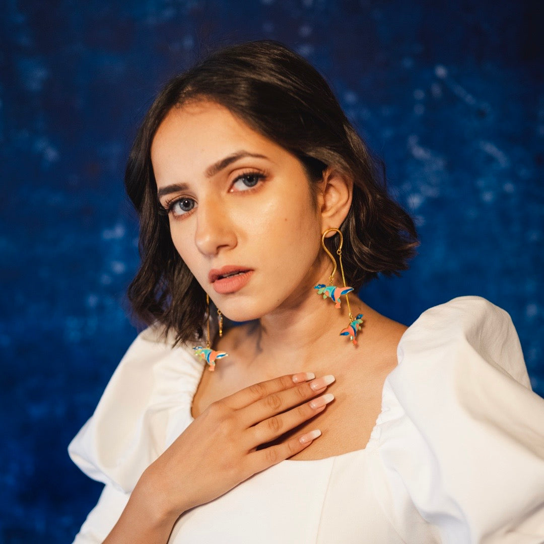 T-rex  Samba Earrings