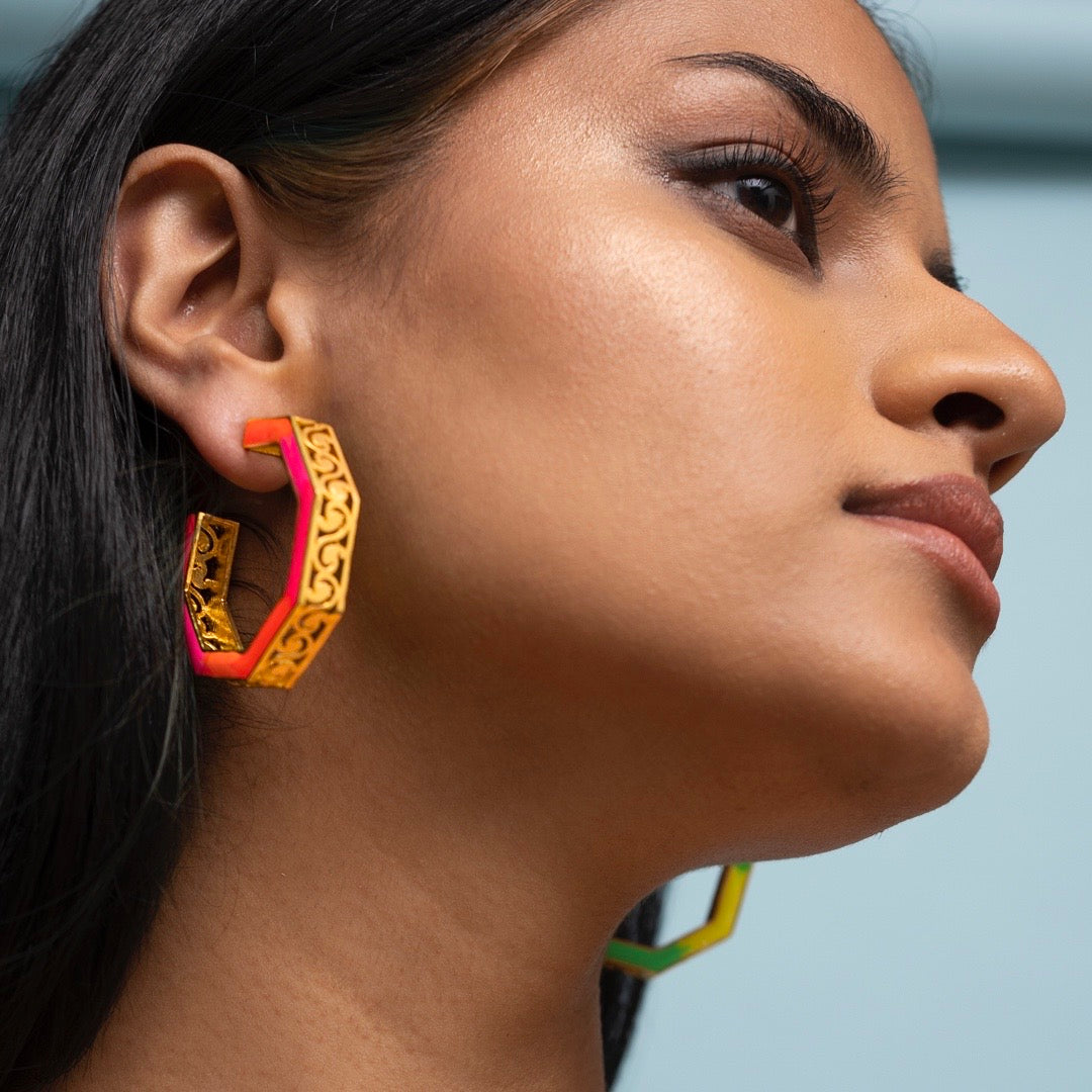 Octave Jali hoops- Medium