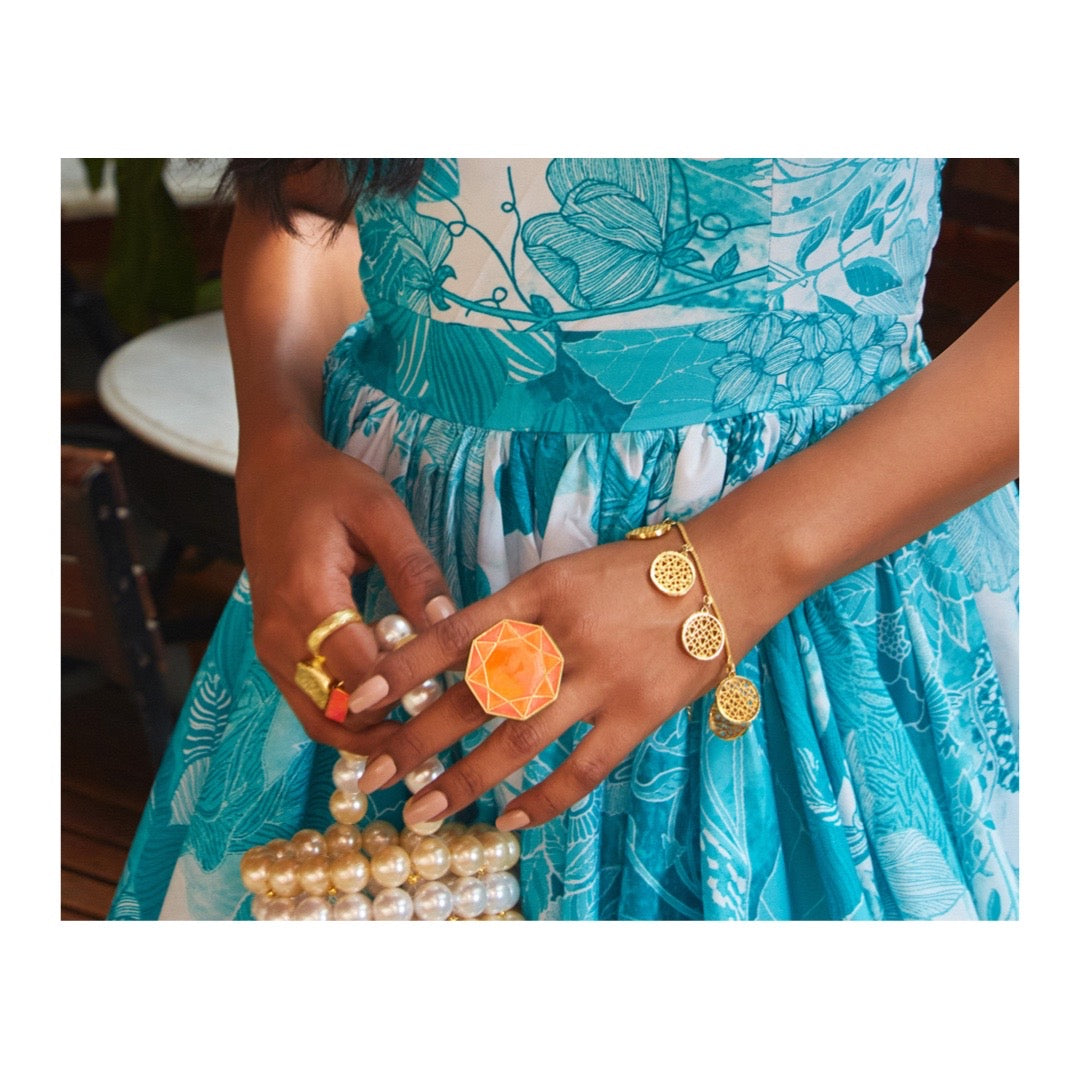 Deco disc bracelet