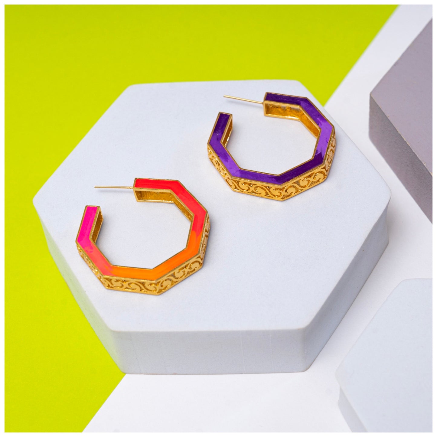 Octave Jali hoops- Medium