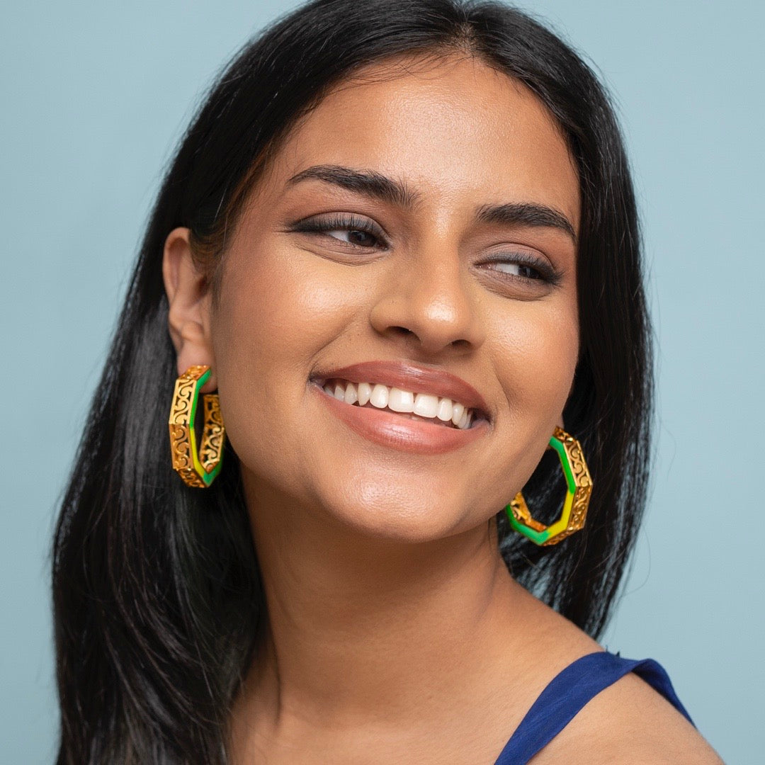 Octave Jali hoops- Medium