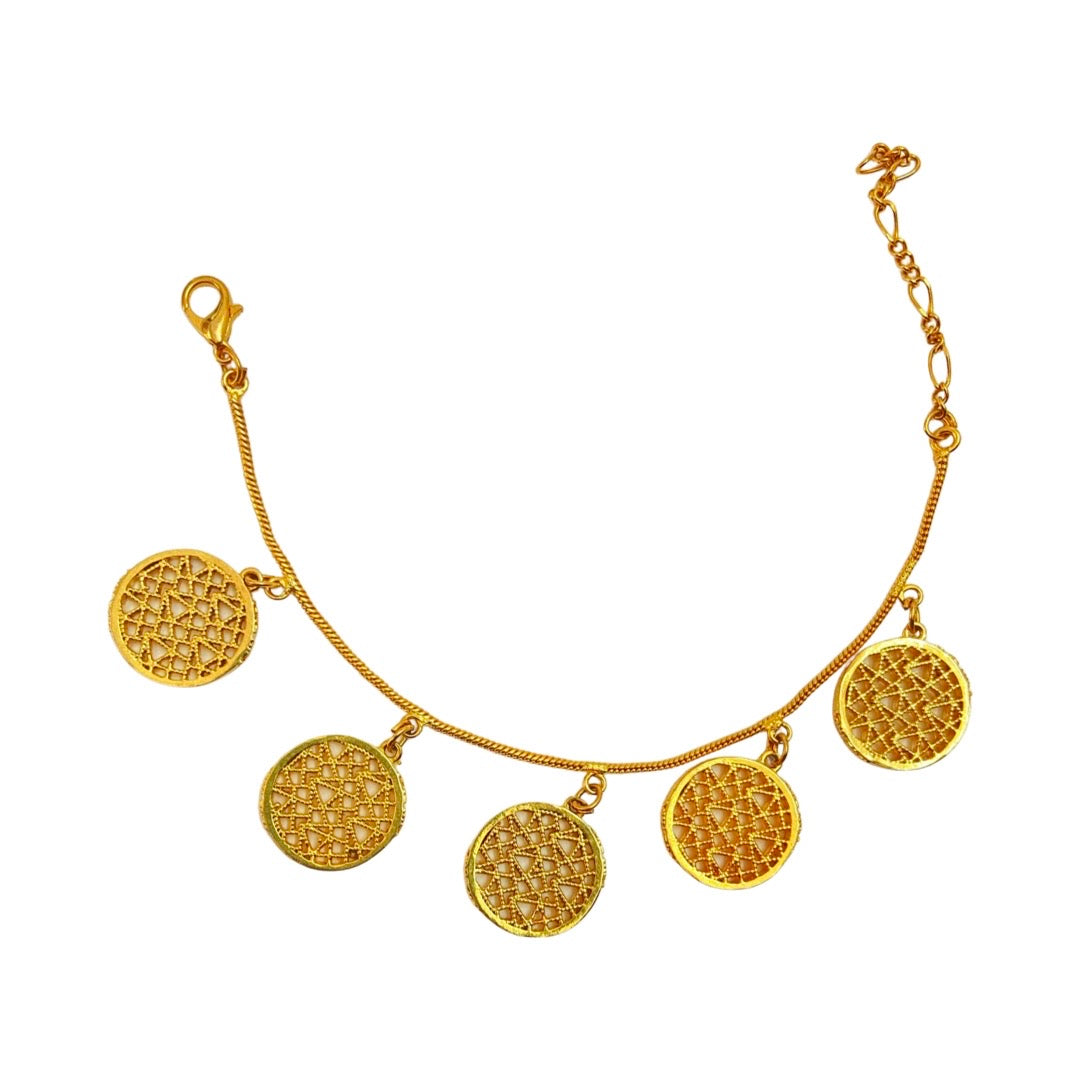 Deco disc bracelet