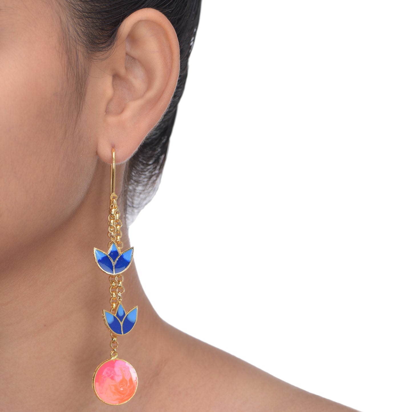 Tropical sunset earrings