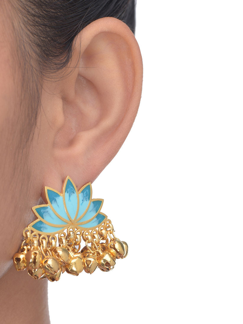 Lotus Ghunghroo Earrings