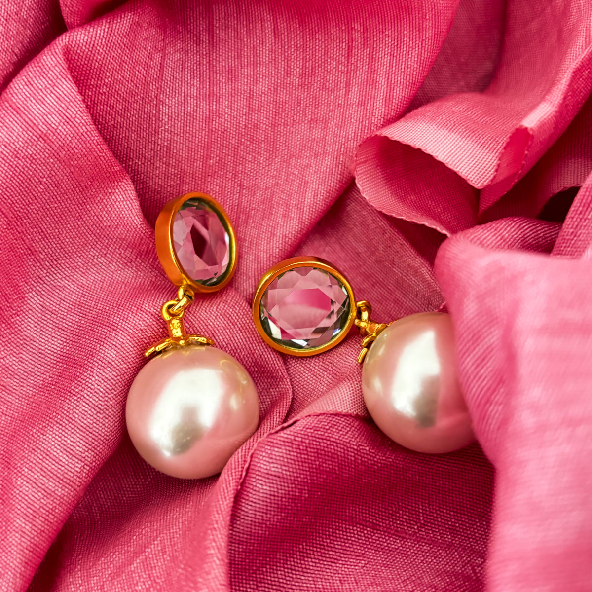 Pearl Disco Earrings