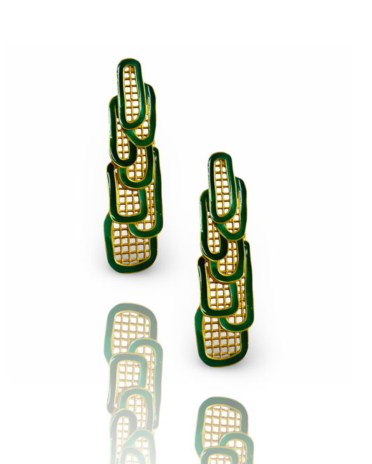 Cacti Jali Earrings