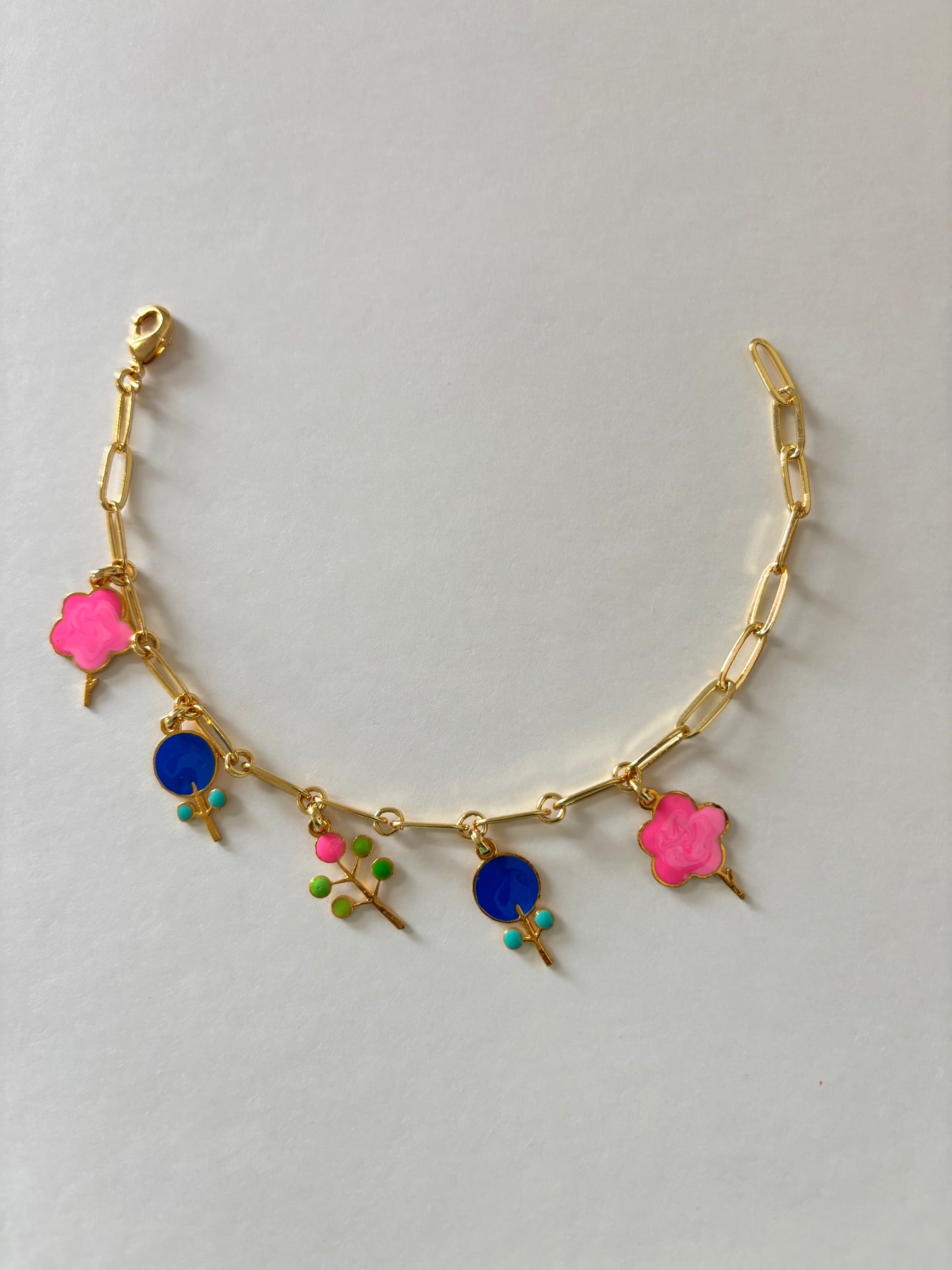 Little trees charm bracelet
