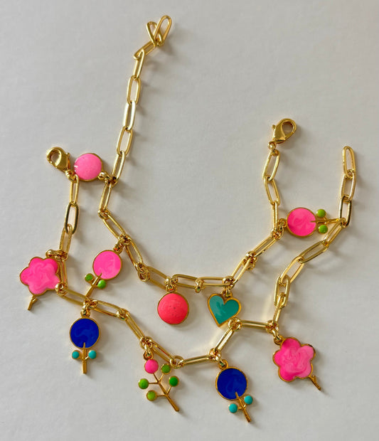 Little trees charm bracelet