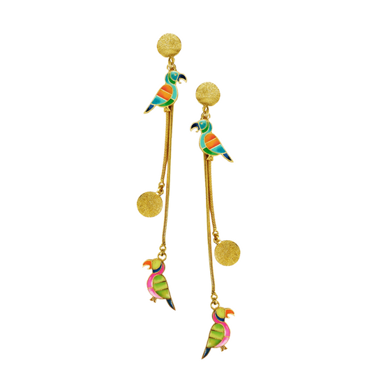 Baby bird earrings