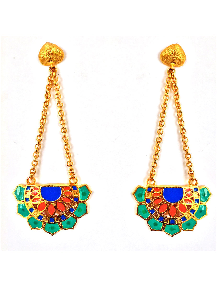 Jaipur Love Fan Earrings