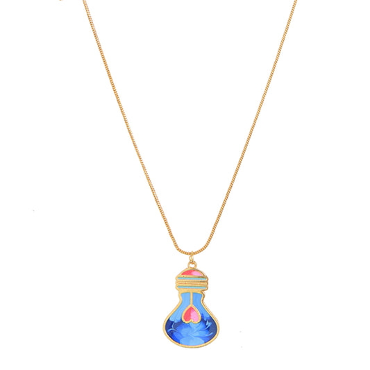 Blue bulb pendant