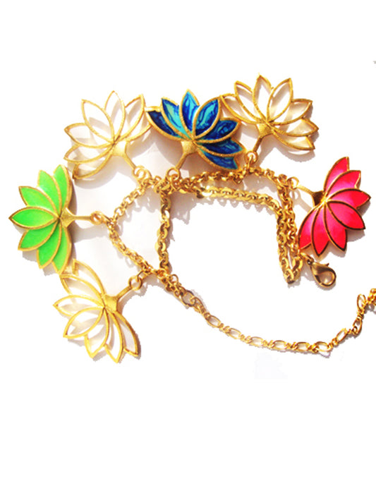 Lotus Charm Bracelet