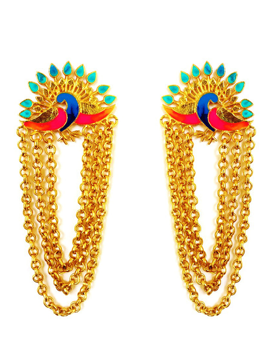 Dance Of The Peacock Earrings