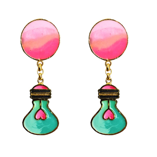 Bright bulb earrings