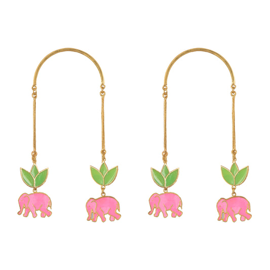 Elephant lotus danglers