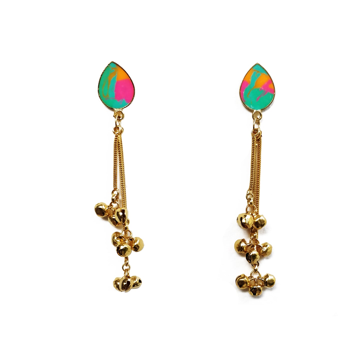 Drop ghungroo earrings