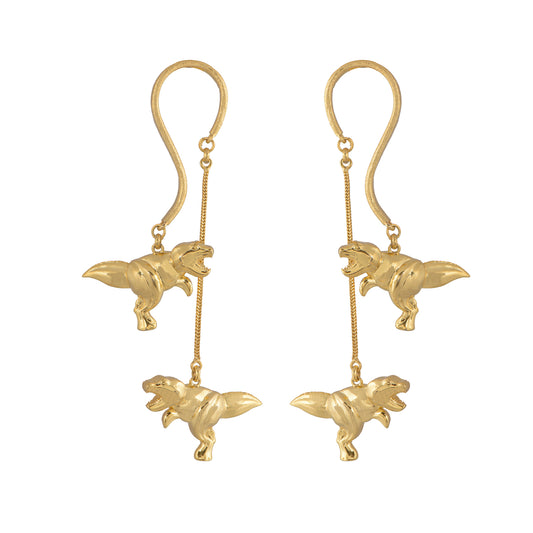 T-rex Ballet earrings