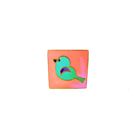 Birdy Ring Pink Peach