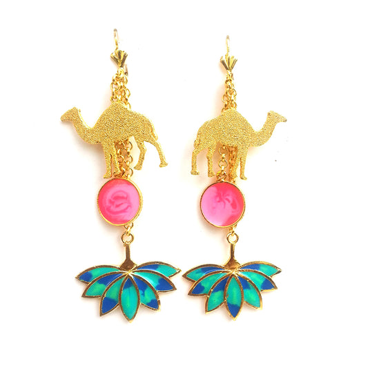 Camel Charm Earrings