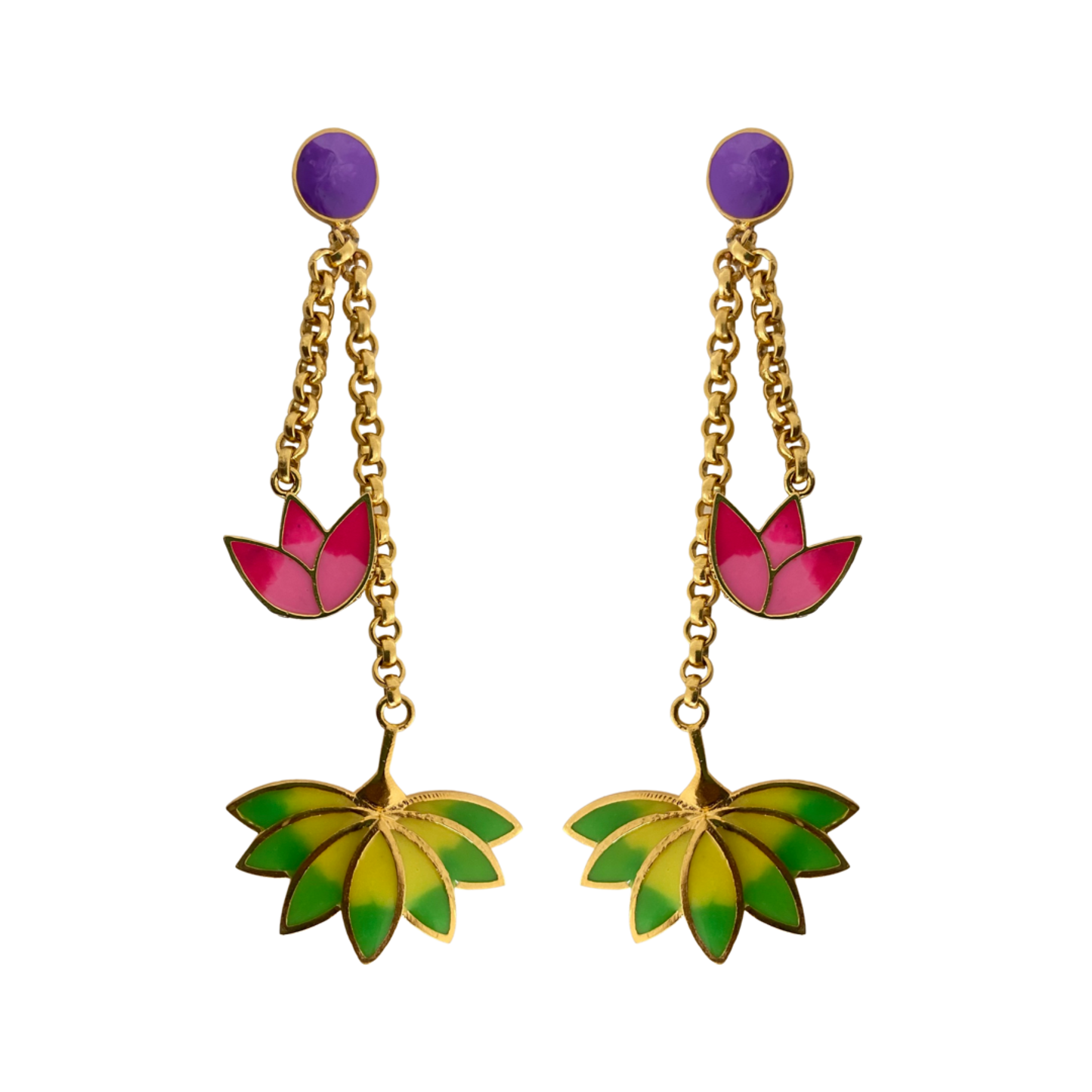 Lotus party earrings