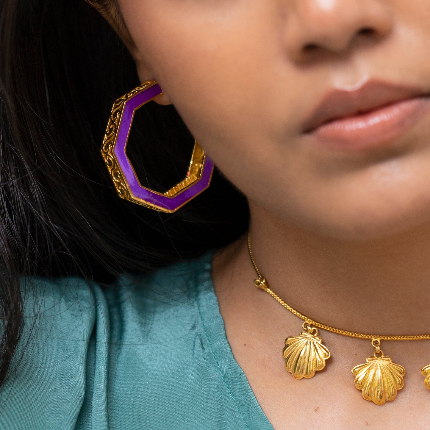 Octave Jali hoops- Medium
