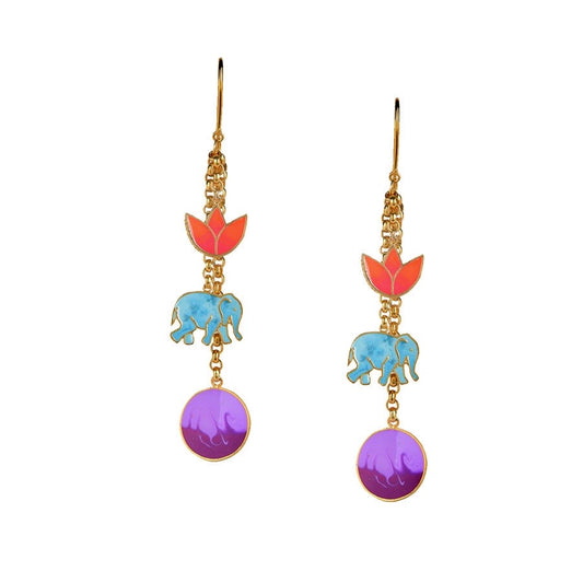 Blue Elephant earrings