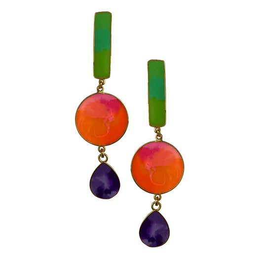 Colour carnival earrings