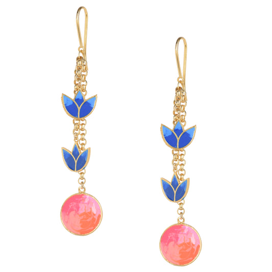 Tropical sunset earrings