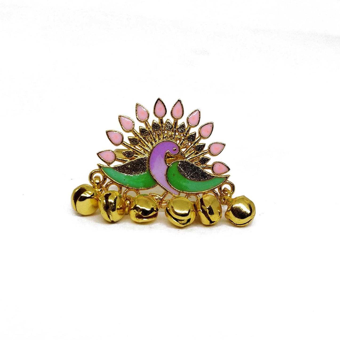 Peacock Ghungroo Ring